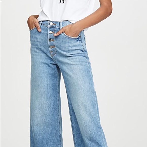 FRAME Ali Wide Crop Jeans Size 31  BNWOT - Picture 2 of 7